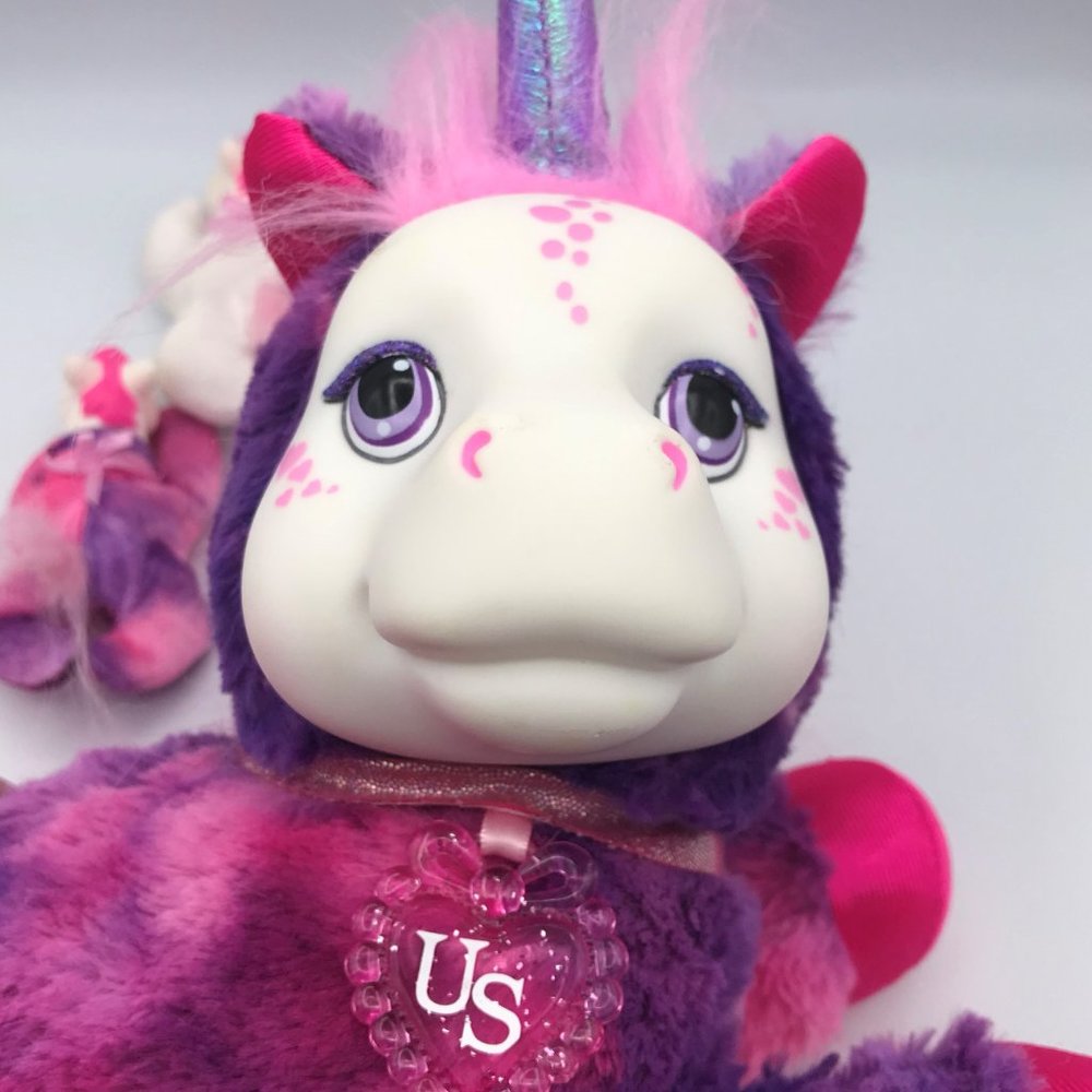 Unicorn Surprise Livia Tie Dye Pink Purple Unicorn w/ 2 baby unicorns - Picture 8 of 14